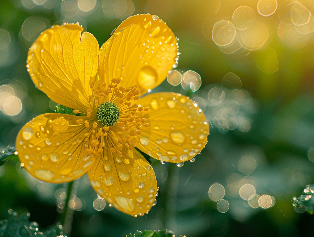 fleurs jaunes