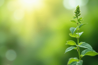 Plante de desmodium en intérieur lumineux en gros plan